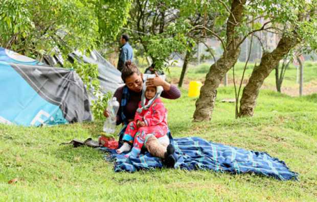 Colombia y Perú son los dos principales destinos de los venezolanos que abandonan su país. En la gráfica, ciudadanos del vecino 