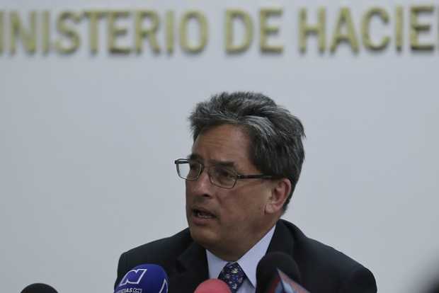 Alberto Carrasquilla, ministro de Hacienda. 