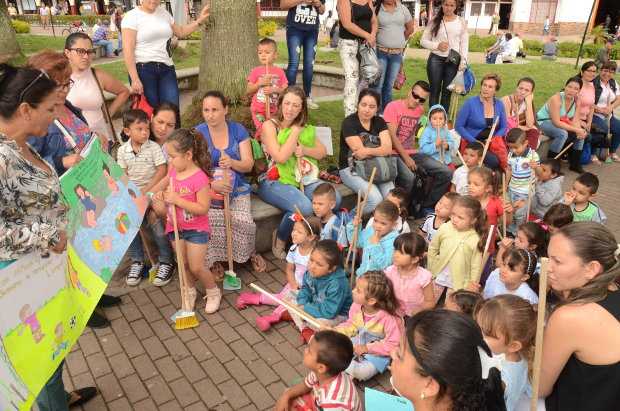 Actividad ambiental de jardines de Villamaría