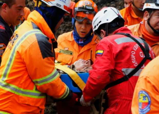 José Luis Alvarán, sobreviviente, sufrió fracturas de cadera y de pierna. Está en un centro asistencial de Manizales.