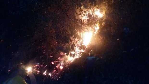 Incendio forestal en Pácora