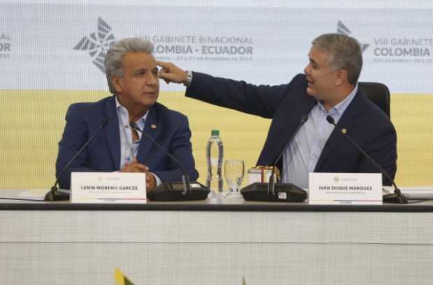 Iván Duque destacó el trabajo mancomunado Con Lenín Moreno para combatir el crimen transnacional, en especial la lucha contra la