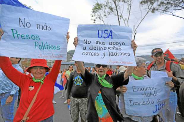 Foto | Efe | LA PATRIA  El partido Libertad y Refundación (Libre), convocó a un paro el próximo domingo contra el presunto fraud