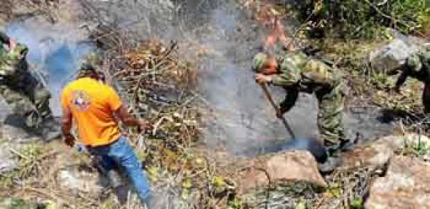Las autoridades de Boyacá han enfrentado incendios forestales. 