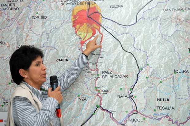 La directora de Geoamenazas del Servicio Geológico Colombiano (SGC), Martha Calvache