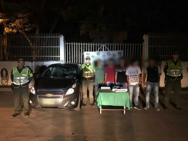 Los detenidos en el operativo