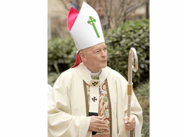 El excardenal Theodore McCarrick, durante una misa en el Día de San Patricio. 