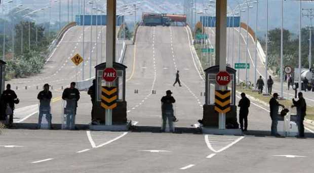 Puente internacional de Tienditas, en la frontera entre Colombia y Venezuela. 