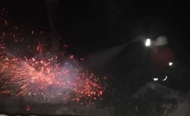 Socorristas controlaron incendio en Risaralda (Caldas)