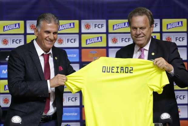 Carlos Queiroz fue presentado como técnico de la Selección Colombia 