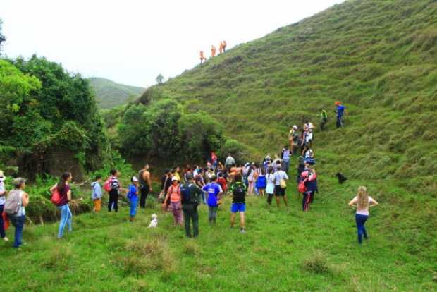 En Aguadas caminaron en apoyo a la naturaleza