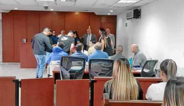 Foto | Colprensa | LA PATRIA La audiencia de garantías se realizaba ayer en Medellín. Las Fiscalía solicitó medida de aseguramie