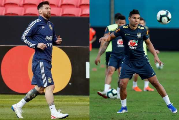 Lionel Messi, el talento en Argentina. Casemiro, el equilibrio en Brasil.