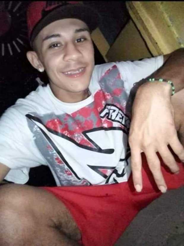 Brandon Camilo Ortiz López, de 20 años, asesinado ayer en La Dorada. 