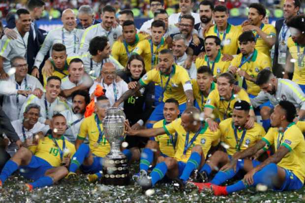 Esta es la novena vez que Brasil levanta la Copa América.