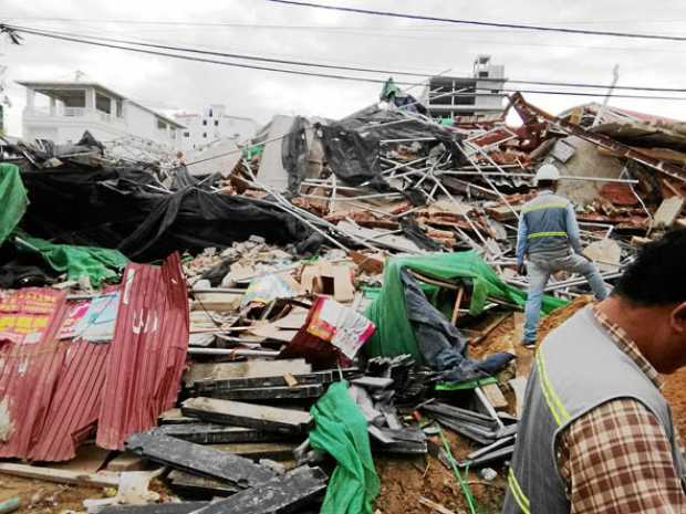 Un edificio se derrumbó en la ciudad Sihanoukville, en el sur de Camboya. Hay siete víctimas fatales y 23 heridos. 