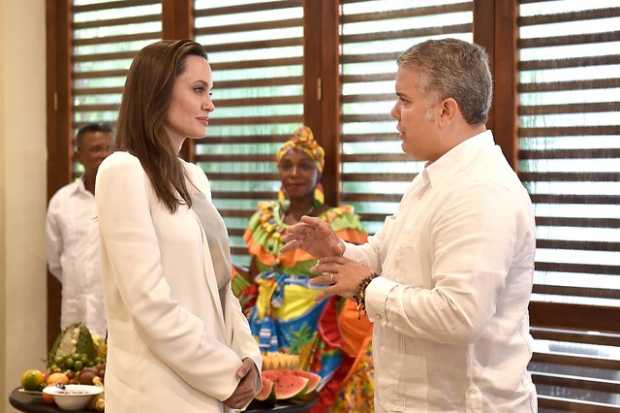 Angelina Jolie e Iván Duque sostuvieron reunión sobre migración venezolana 