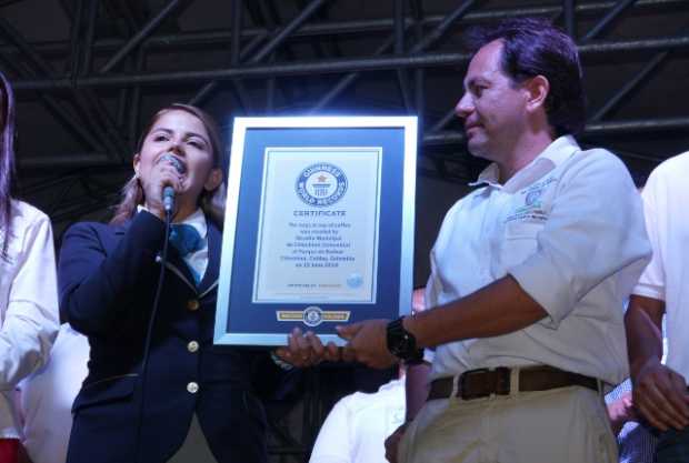 Chinchiná (Caldas) ganó por partida doble el Guinness Record