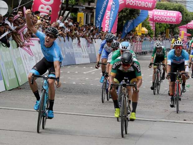 Carlos Alzate, del GW Shimano, ganó la quinta etapa de la Vuelta a Colombia