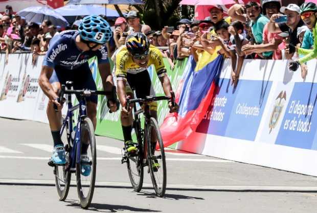 Robigzon Oyola ganó la segunda etapa y es el nuevo líder de la Vuelta a Colombia
