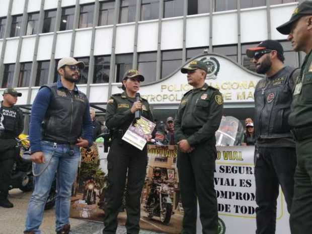 Harlistas participaron de campaña vial en Manizales