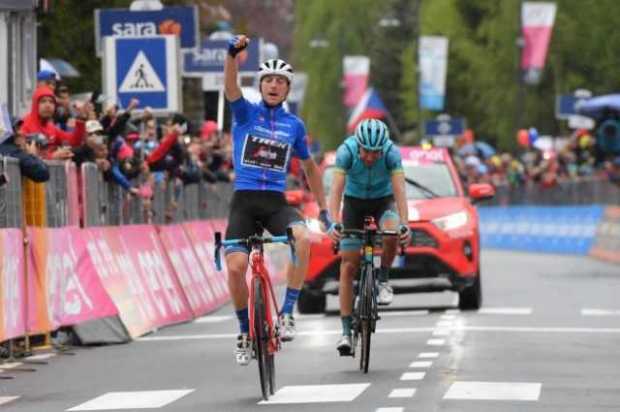 El italiano Giulio Ciccone, líder de la montaña, ganó la etapa 16 del Giro de Italia El italiano Giulio Ciccone, líder de la montaña, ganó la etapa 16 del Giro de Italia