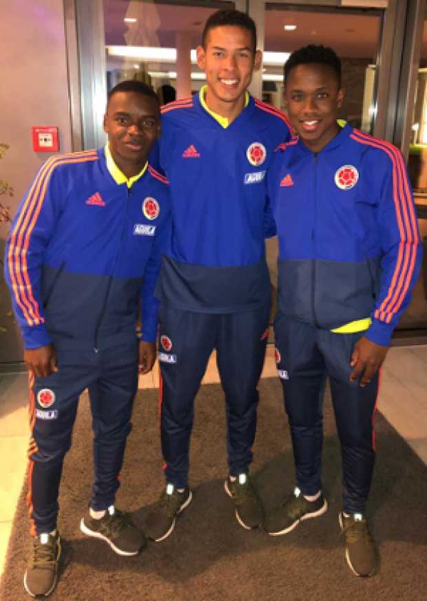 Johan Carbonero, Sebastián Palma y Luis Sinisterra, aporte del Once Caldas en la Selección Colombia Sub-20. Sinisterra pasó por 