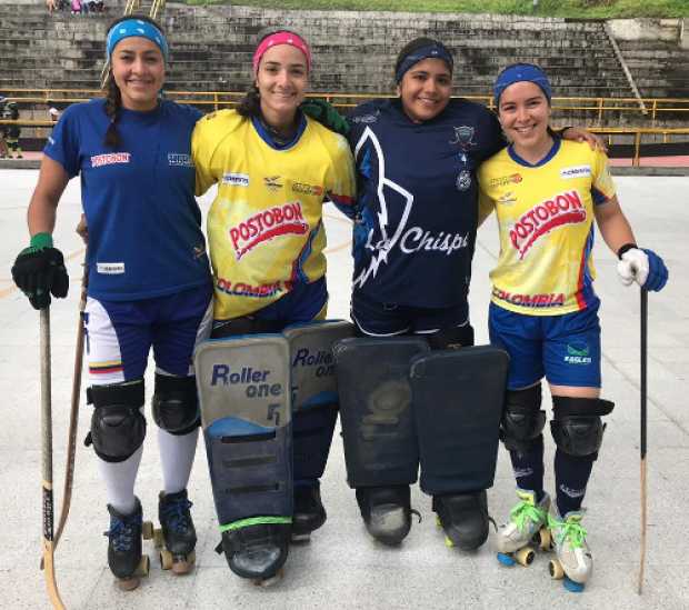 Paula Posso, María José Giraldo, Sofía Cadavid y Sofía Ramírez. Las dos primeras y la cuarta van al mundial.