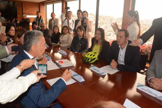 Carlos Mario Marín, alcalde electo de Manizales, empezó empalme