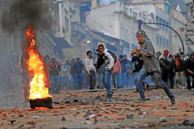 protestas en Ecuador