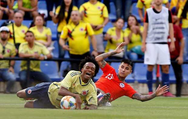 Colombia y Chile empataron 0-0 en partido amistoso 