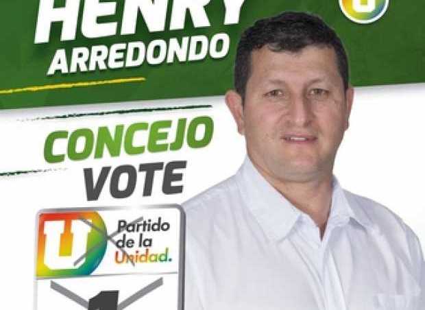 Henry Arredondo, candidato al Concejo de Marulanda (Caldas)