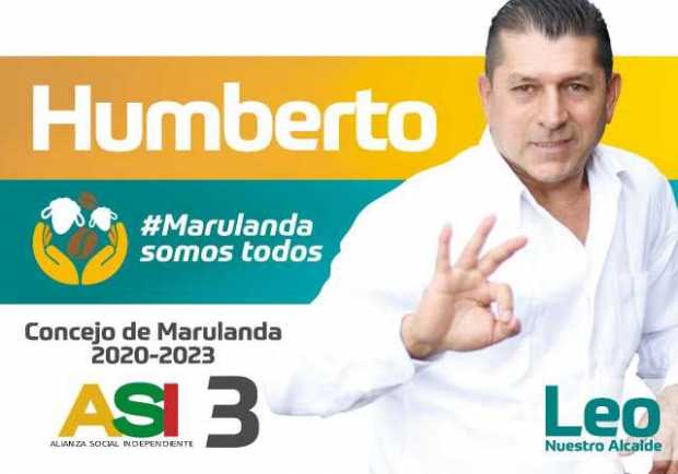 Humberto Montes Gallo, candidato al Concejo de Marulanda