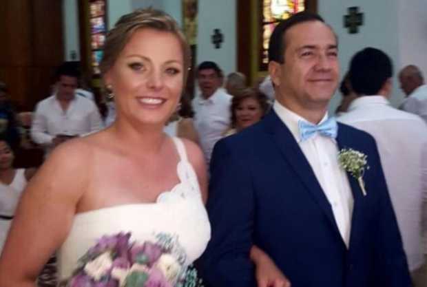 Jorge Hernán Yepez, y su esposa, Sandra Milena García Giraldo.