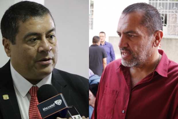 Concejal liberal Víctor Hugo Cortés y el senador Mario Castaño. 