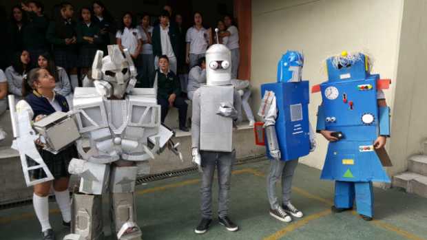 Una fiesta de robots en la Institución Educativa Bosques del Norte 