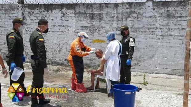 Actividades de atención en Anserma (Caldas) durante la emergencia