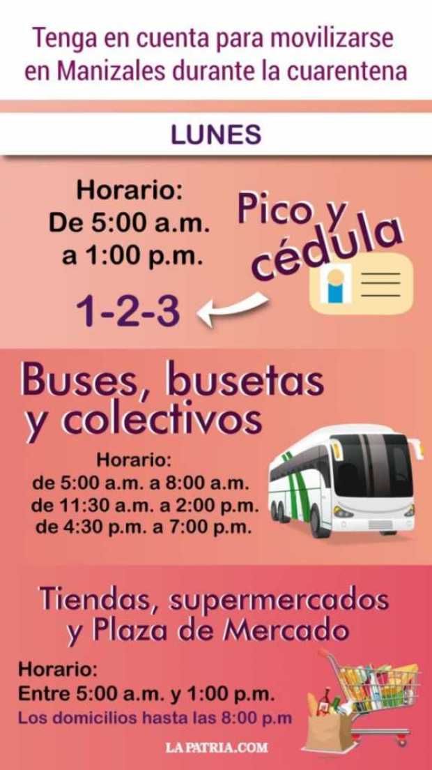 Pico y cédula este lunes en Manizales