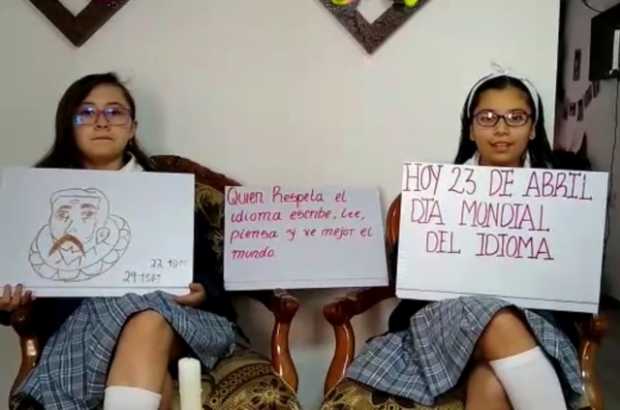 Prensa Escuela: Estudiantes de Manizales y Neira comparten su palabra favorita y celebran el Día del Idioma