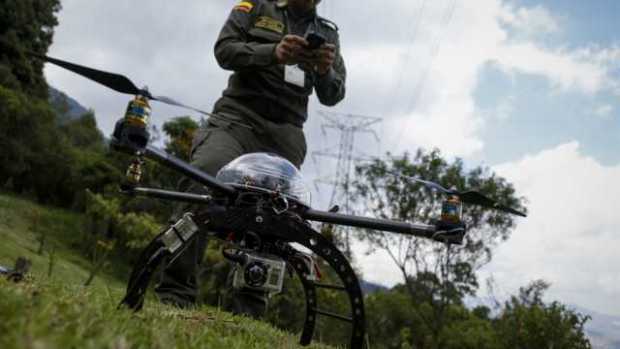Foto| LA PATRIA Drones que usa la Policía en Chinchiná para optimizar el servicio.