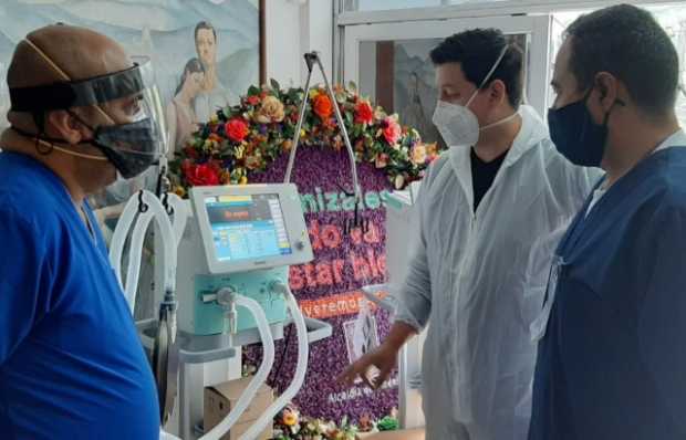 Ministerio de Salud entregó otros 10 ventiladores al Hospital Santa Sofía