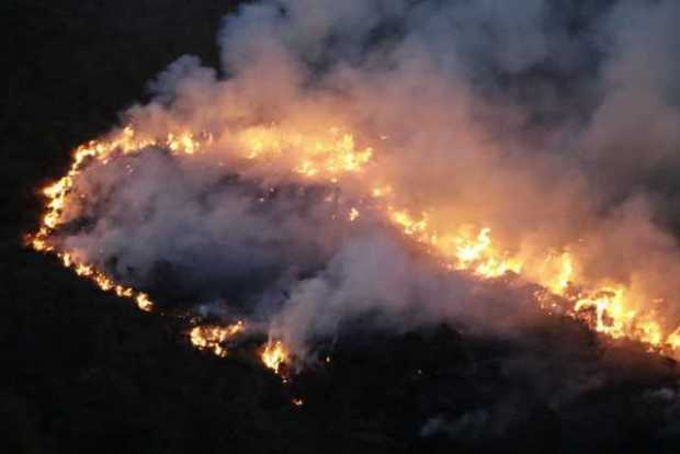 Reportan incendio cerca del Parque Nacional Natural Los Nevados