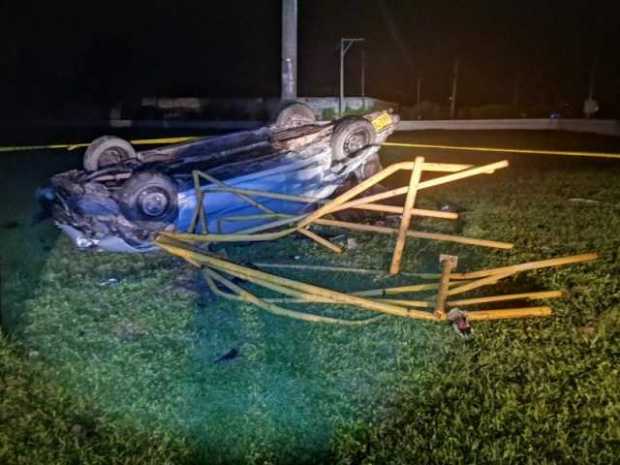 Falleció un ocupante del vehículo que cayó del puente Férreo Atlántico en Puerto Salgar 