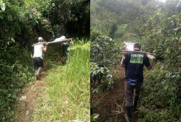 Bomberos en Marquetalia ayudaron a transportar a una mujer hasta el Hospital San Cayetano Bomberos en Marquetalia ayudaron a transportar a una mujer hasta el Hospital San Cayetano
