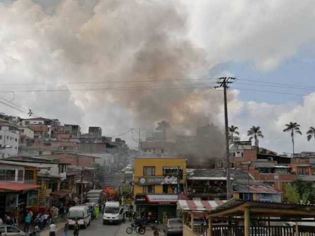 Organismos de socorro controlan incendio en Villamaría