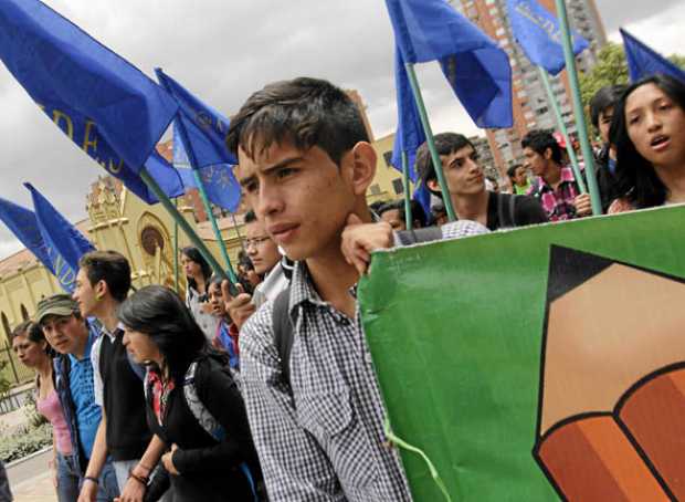 Las marchas de jóvenes en contra de decisiones del Gobierno Nacional marcaron el 2019. 