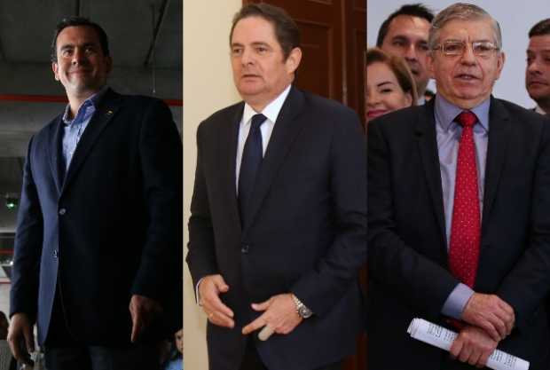 Rodrigo Lara, Partidos de Gobierno; Germán Vargas Lleras, presidente de Cambio Radical, y César Gaviria y otros liberales.