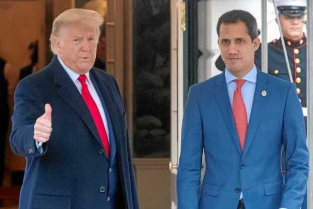 El presidente de Estados Unidos, Donald Trump, dio ayer un discreto espaldarazo a Juan Guaidó, el líder que considera el mandata