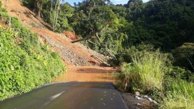 Cerrada la vía entre Chinchiná y Marsella