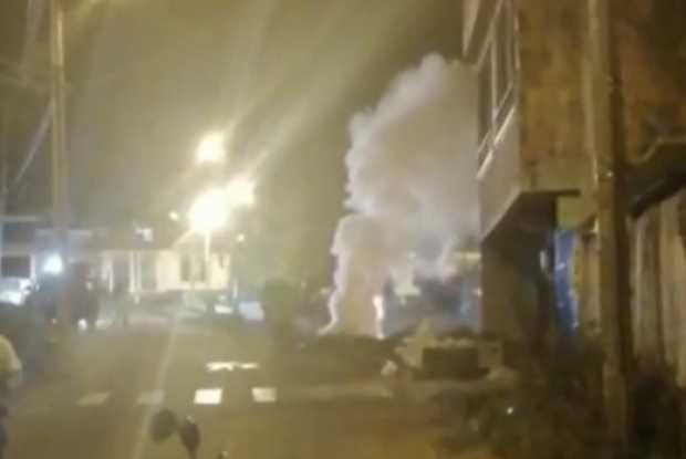 Fuga de gas generó explosión en barrio de Chinchiná